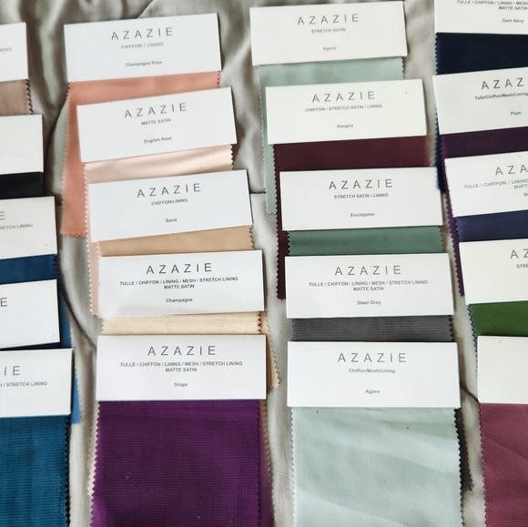 Azazie Fabric Sample Pack Various Colors - Picture 4 of 5